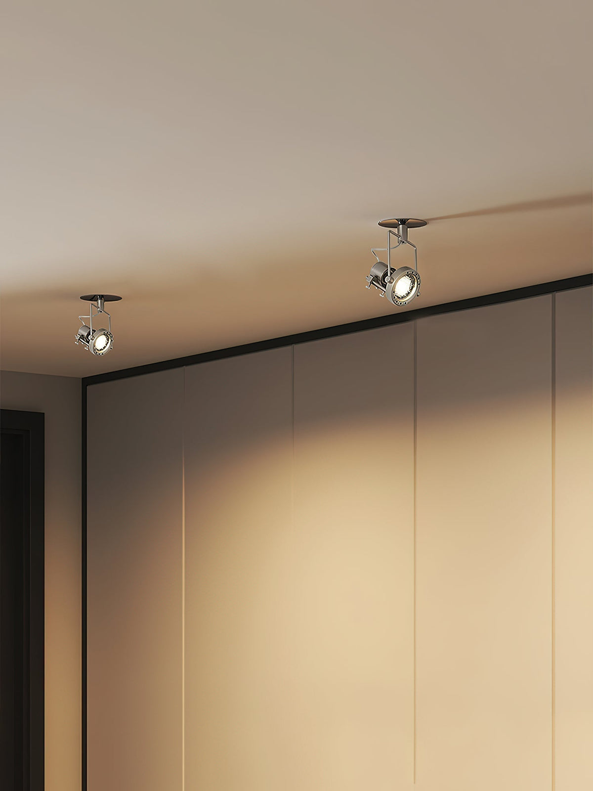 Keron Industrial Nickel Ceiling Lamp
