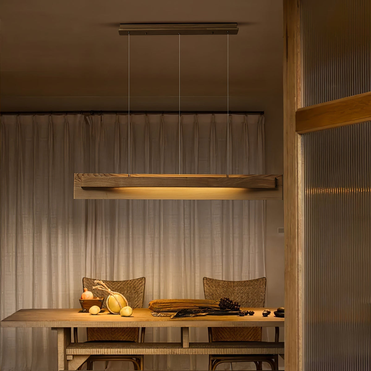 Zaraeyra Minimalist Wood Pendant Light