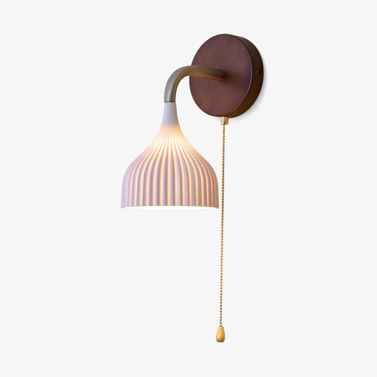 Cimararae Elegance Classic Wood Wall Lamp