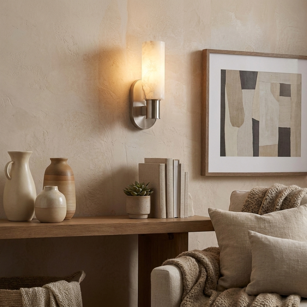 Perrymere Alabaster Wall Sconce