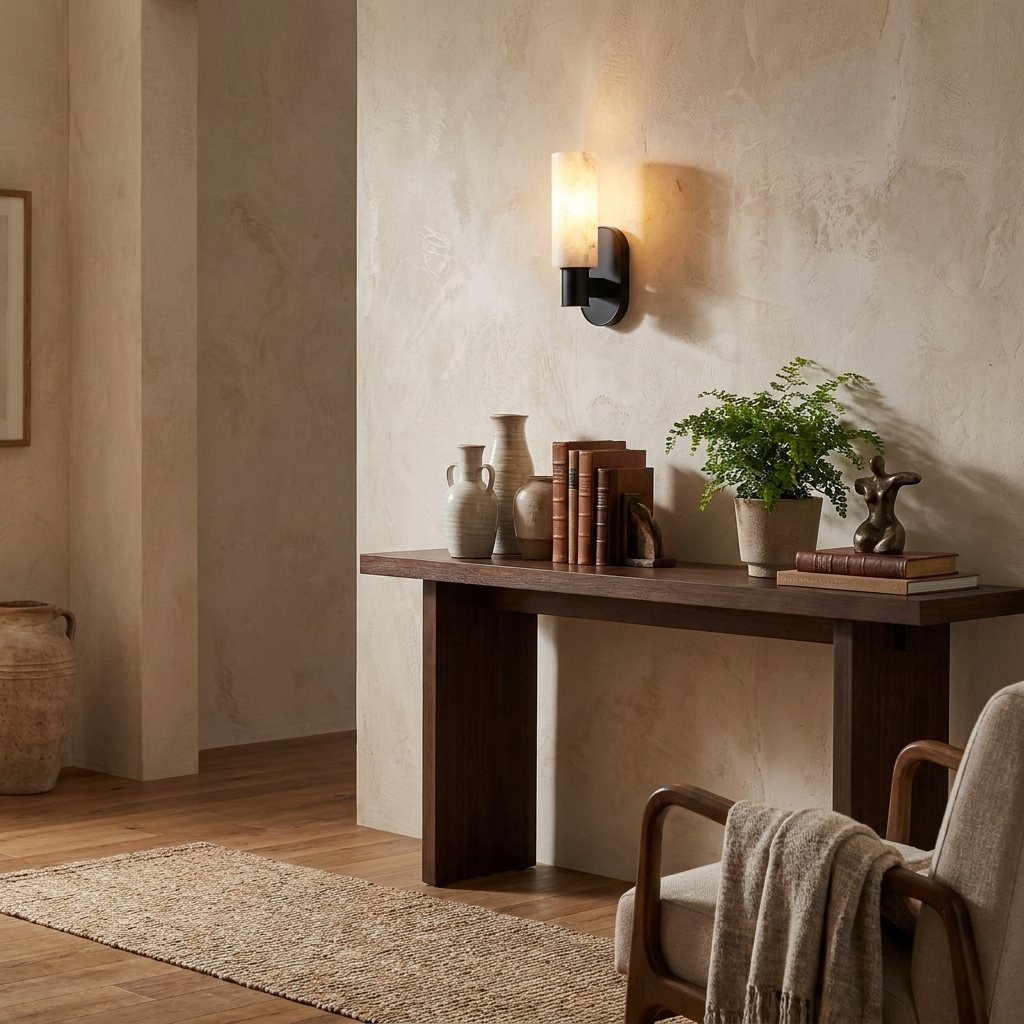Perrymere Alabaster Wall Sconce