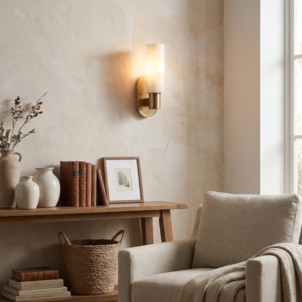 Perrymere Alabaster Wall Sconce