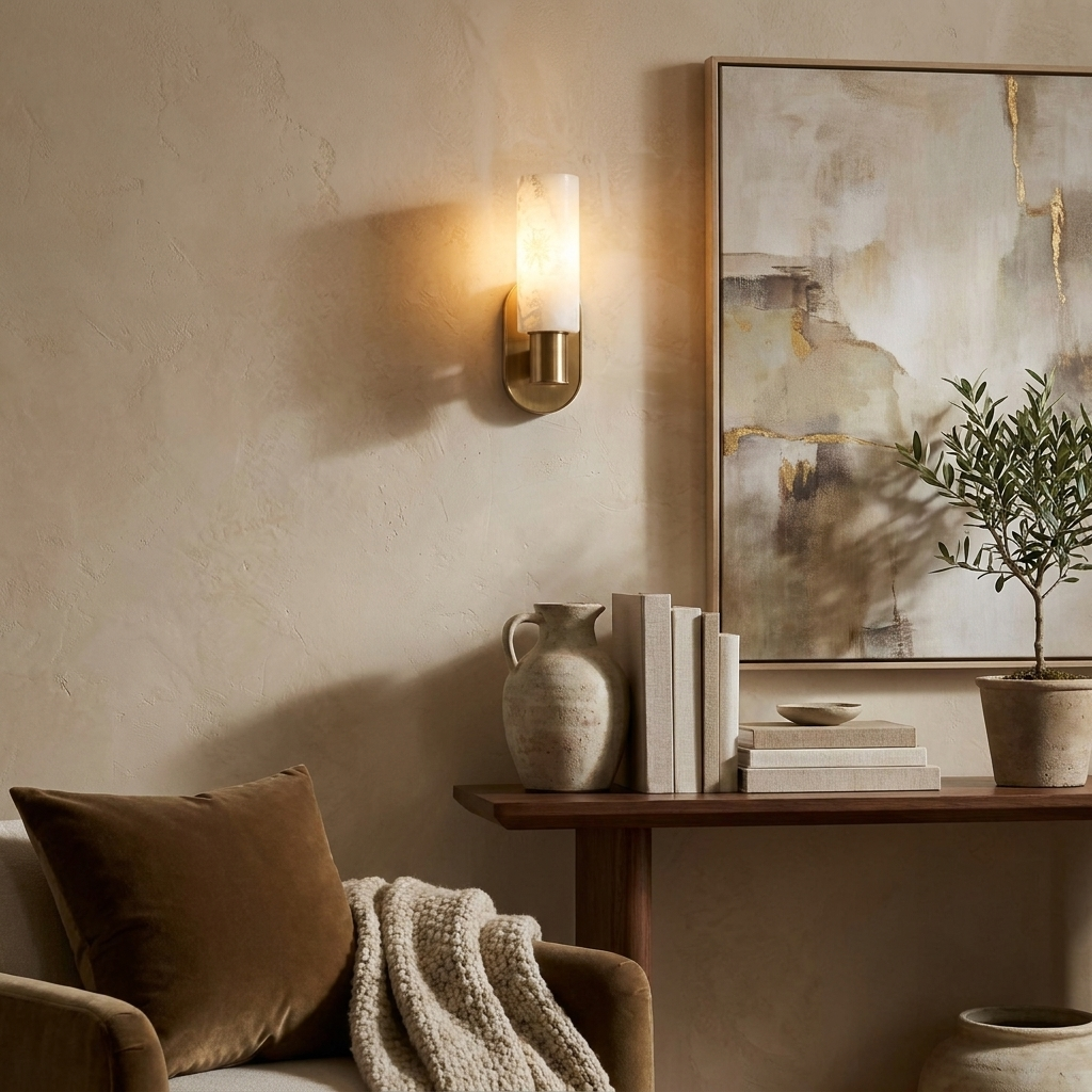 Perrymere Alabaster Wall Sconce