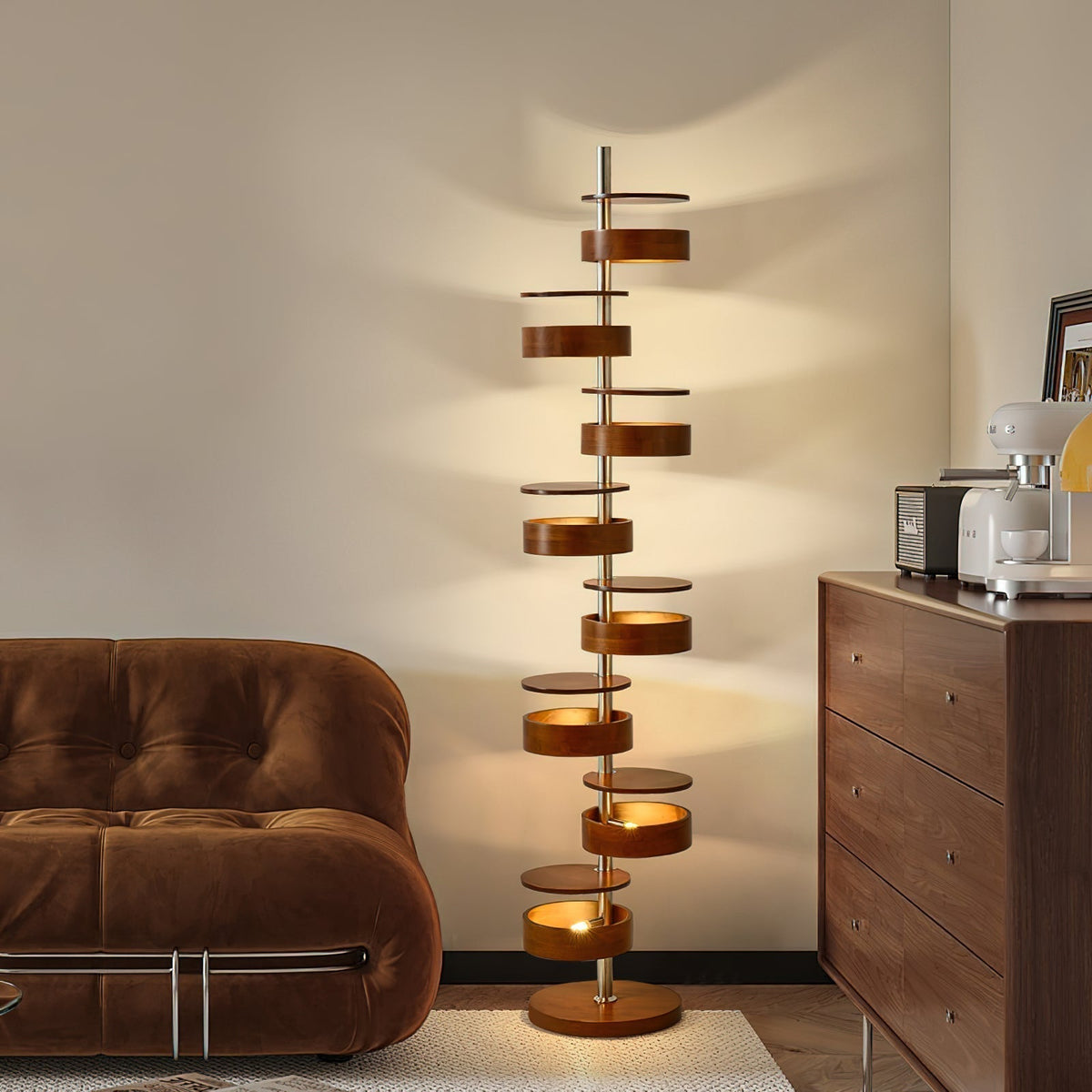 Lynix Wooden Floor Lamp