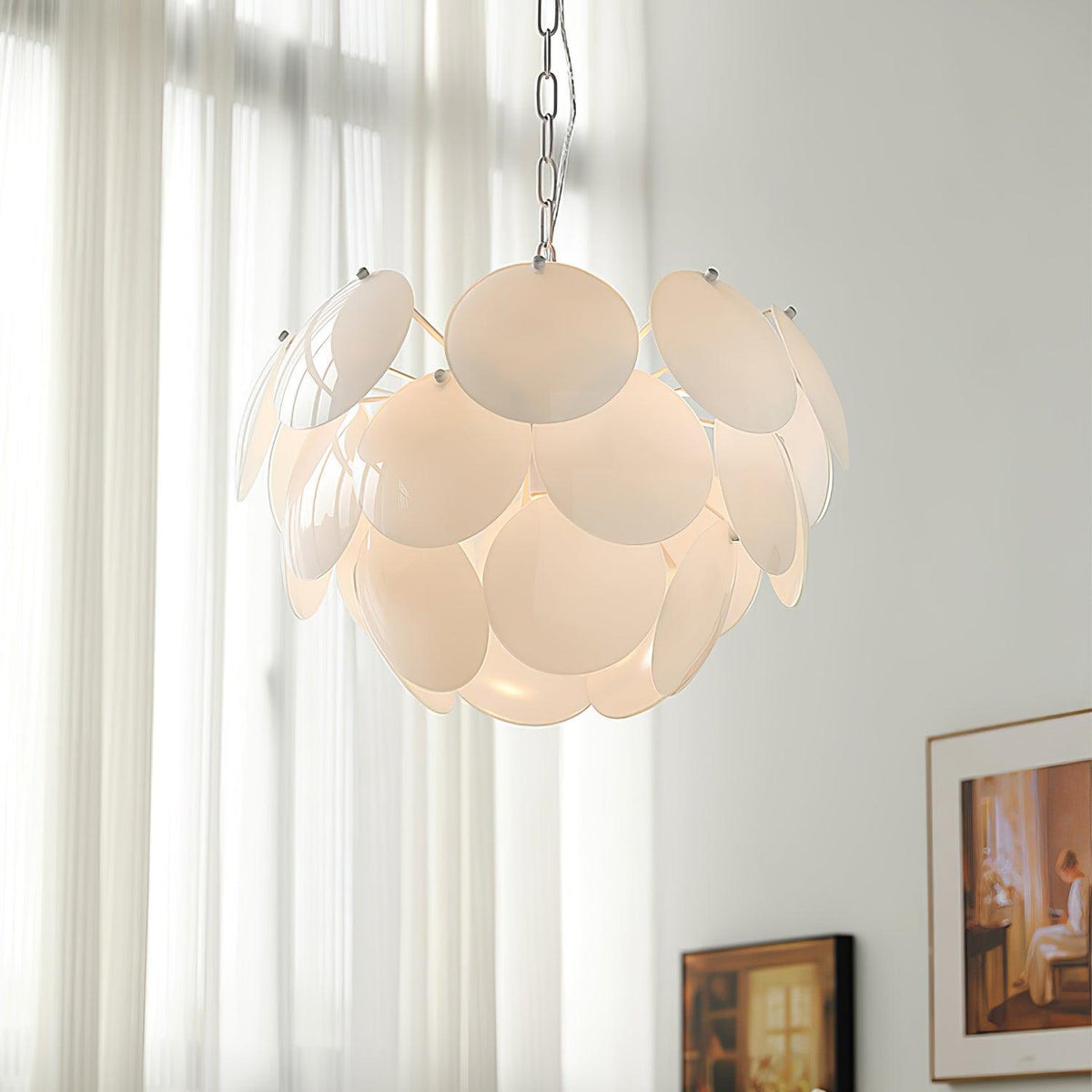 Sophia Minimalist Glass Chandelier