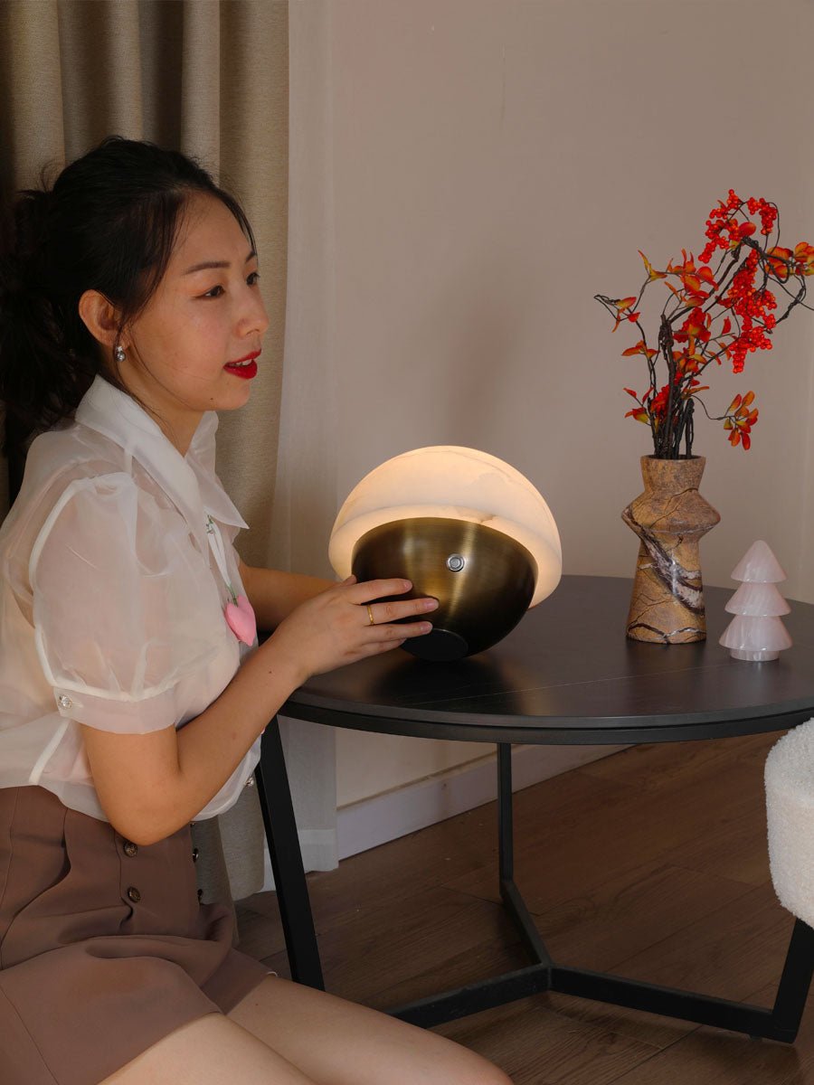 Crol Alabaster Mini Table Lamp