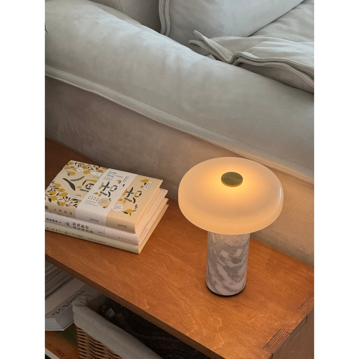Juniper Marble Cordless Table Lamp