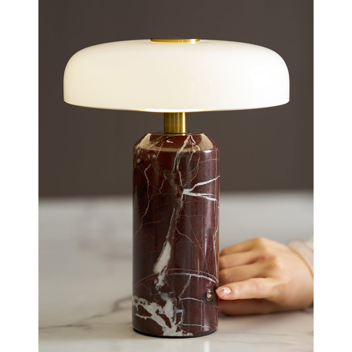 Juniper Marble Cordless Table Lamp