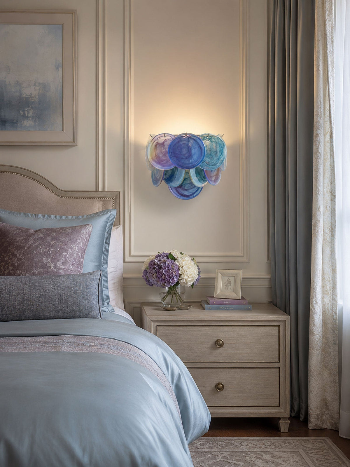Gajin Disc Glass Indoor Wall Light