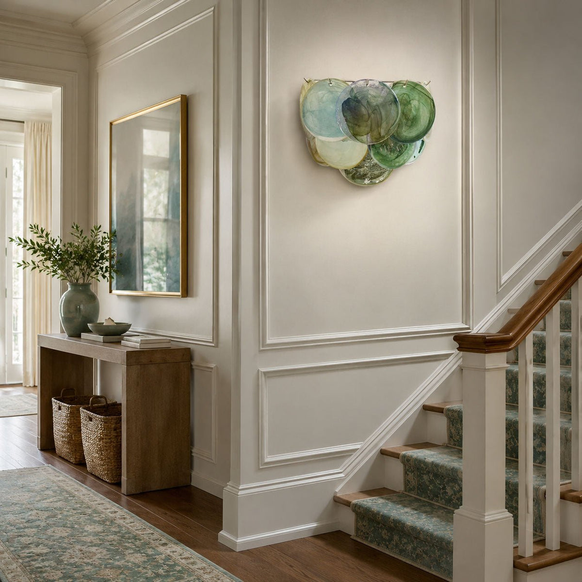 Gajin Disc Glass Indoor Wall Light