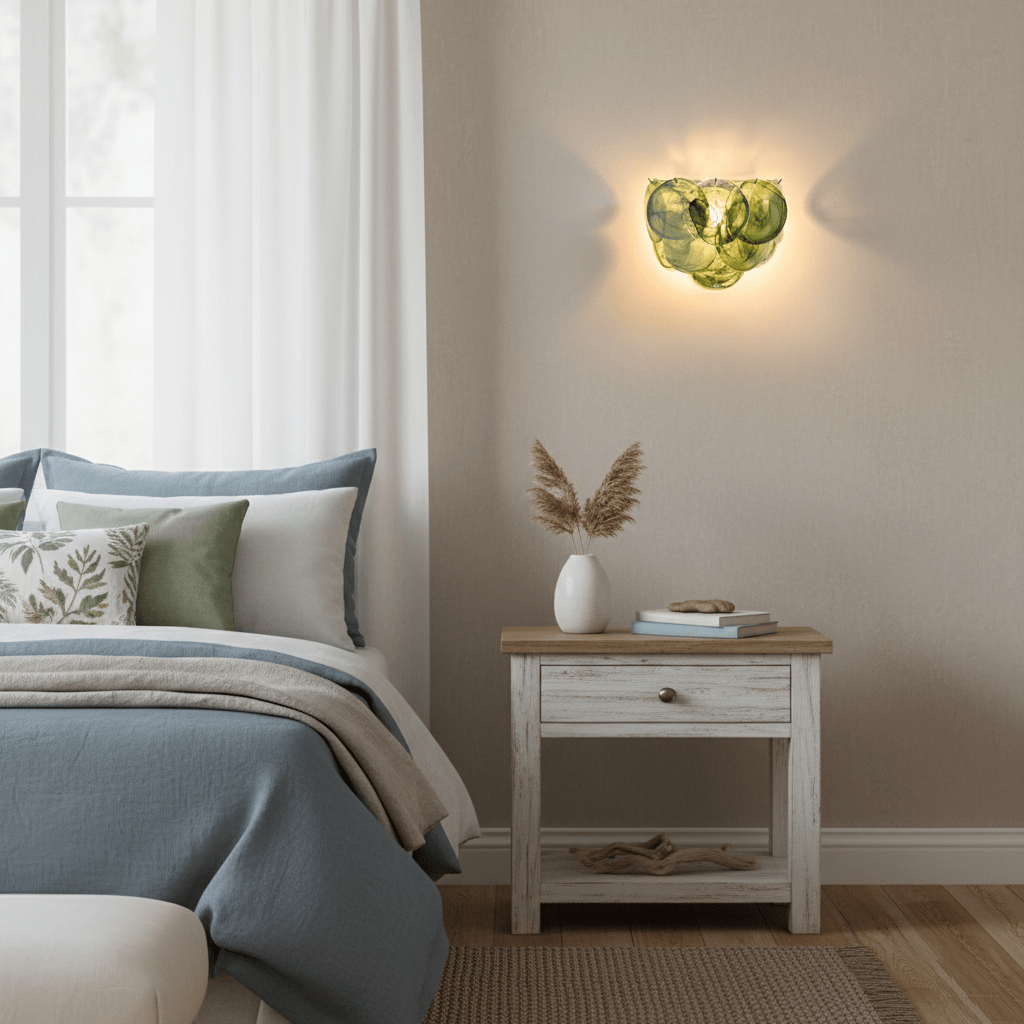 Gajin Disc Glass Indoor Wall Light