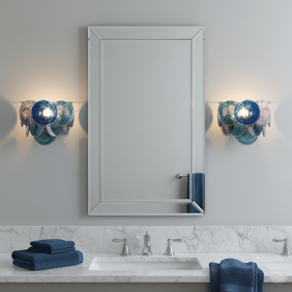 Gajin Disc Glass Indoor Wall Light