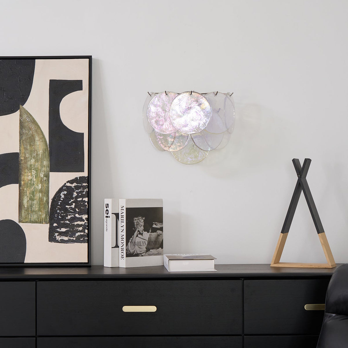 Gajin Disc Glass Indoor Wall Light