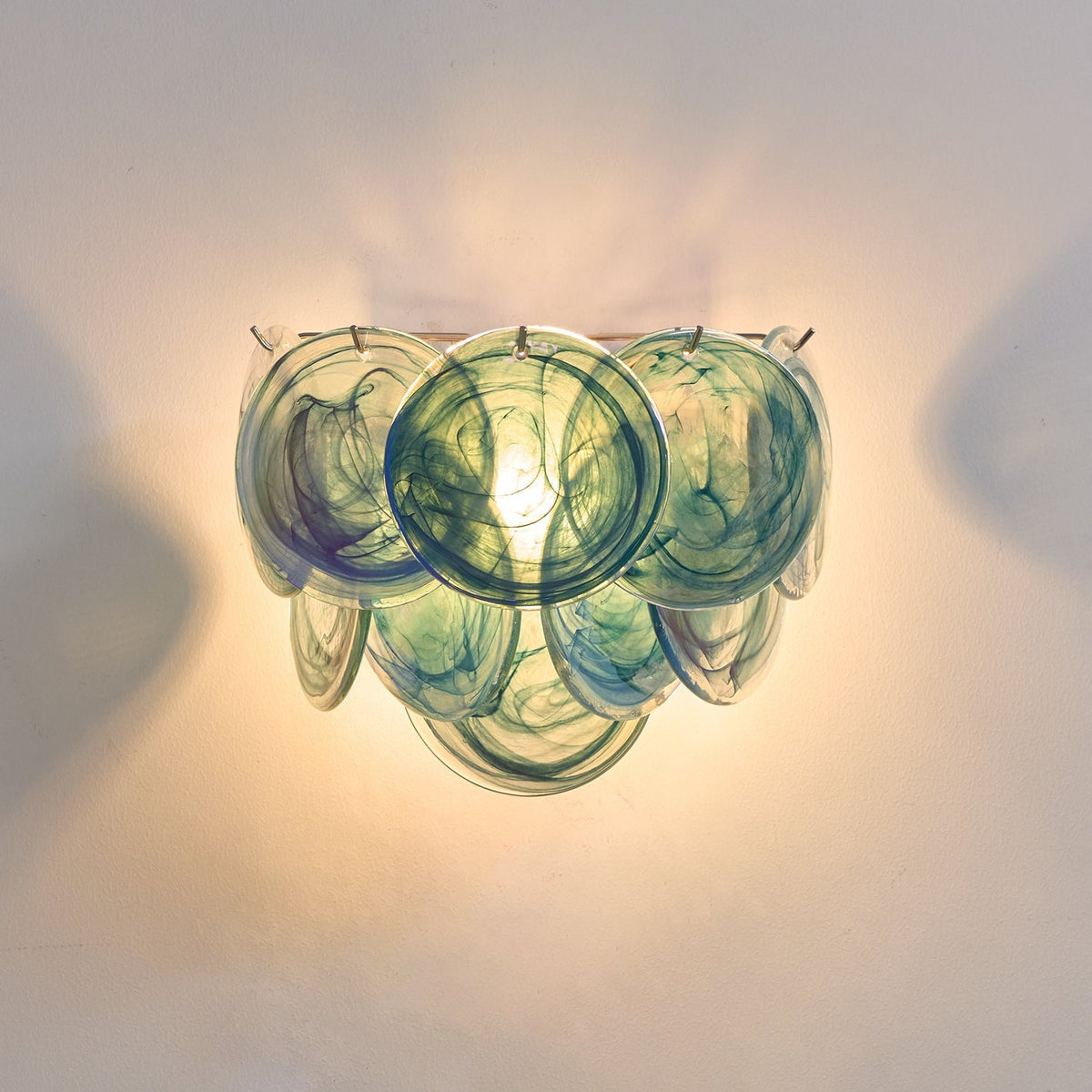 Gajin Disc Glass Indoor Wall Light
