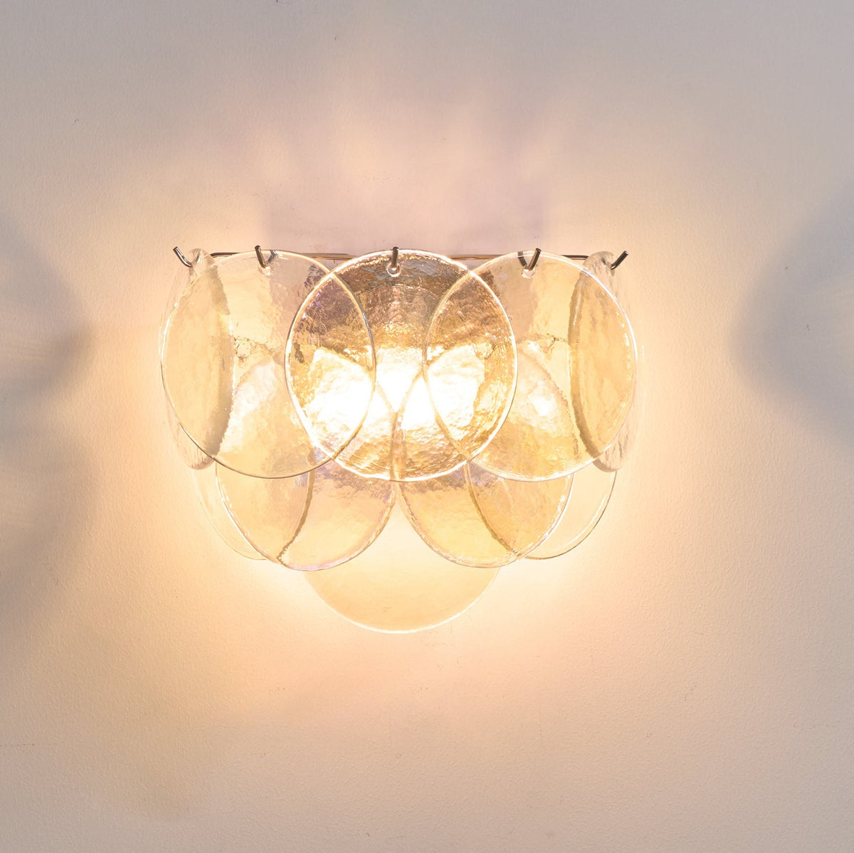 Gajin Disc Glass Indoor Wall Light