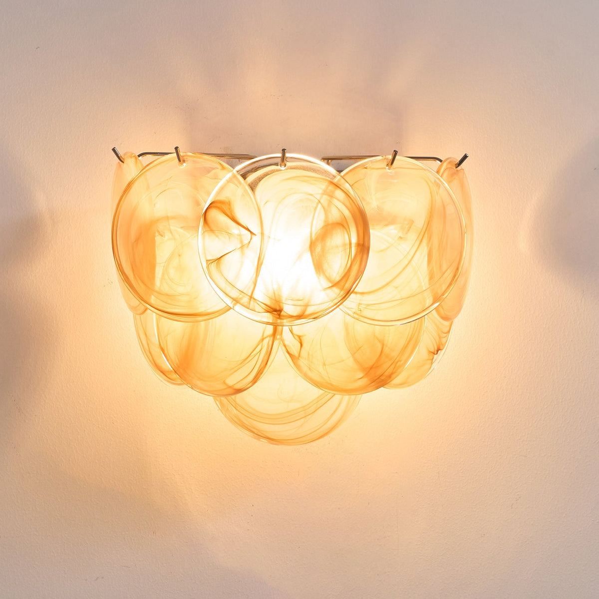 Gajin Disc Glass Indoor Wall Light