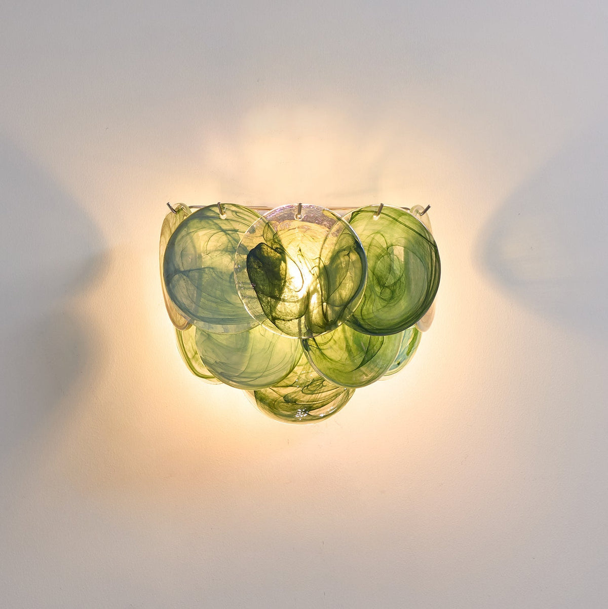 Gajin Disc Glass Indoor Wall Light