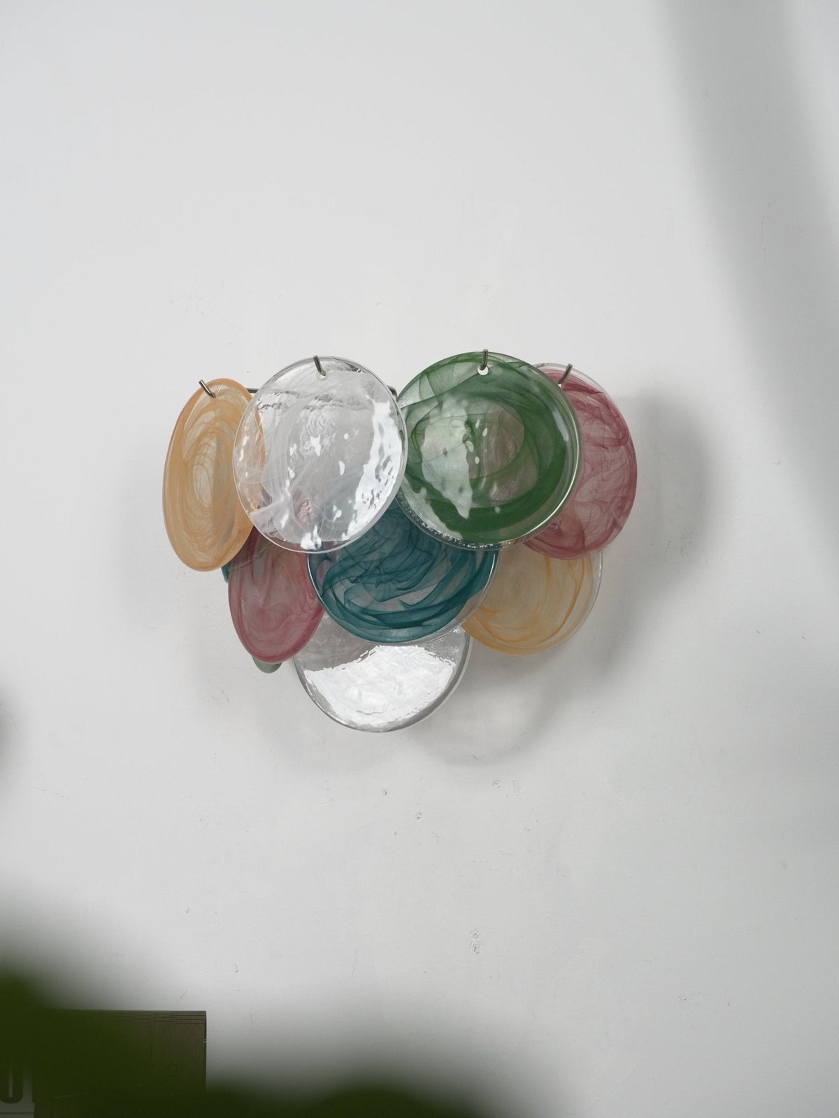 Gajin Disc Glass Indoor Wall Light