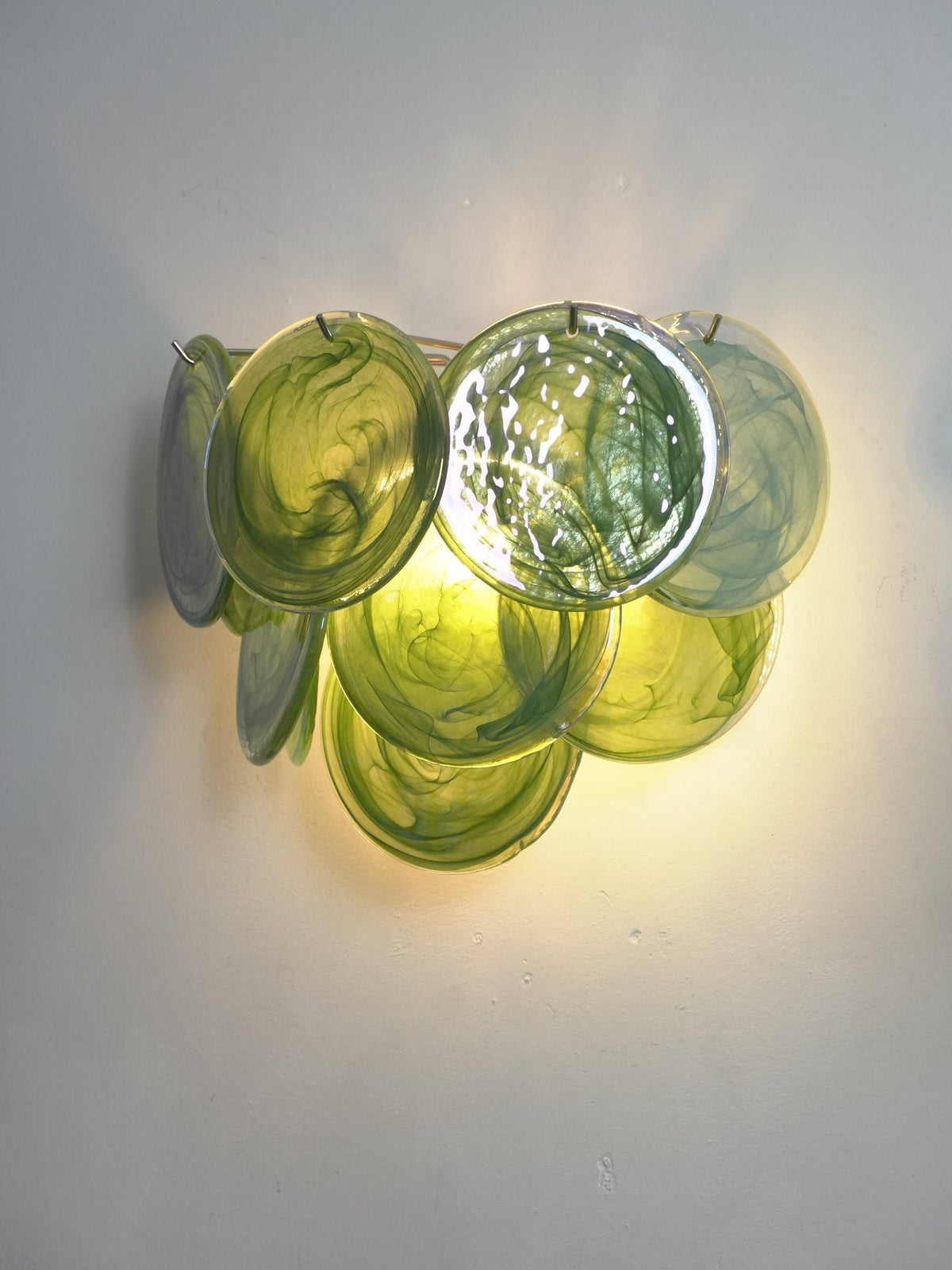 Gajin Disc Glass Indoor Wall Light