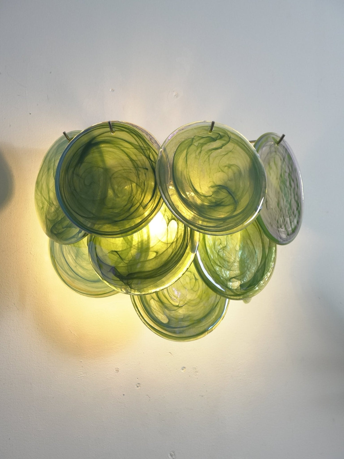 Gajin Disc Glass Indoor Wall Light