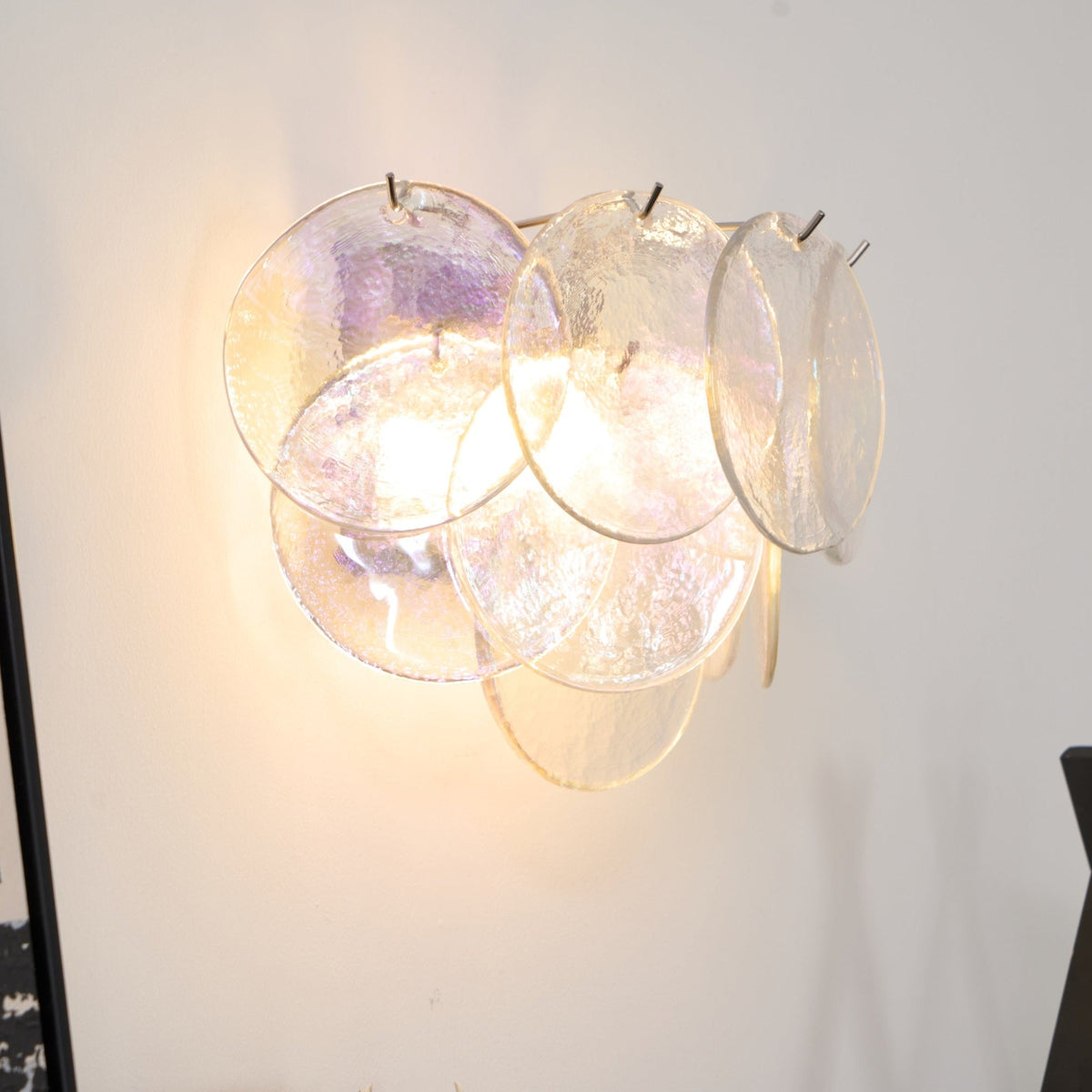 Gajin Disc Glass Indoor Wall Light