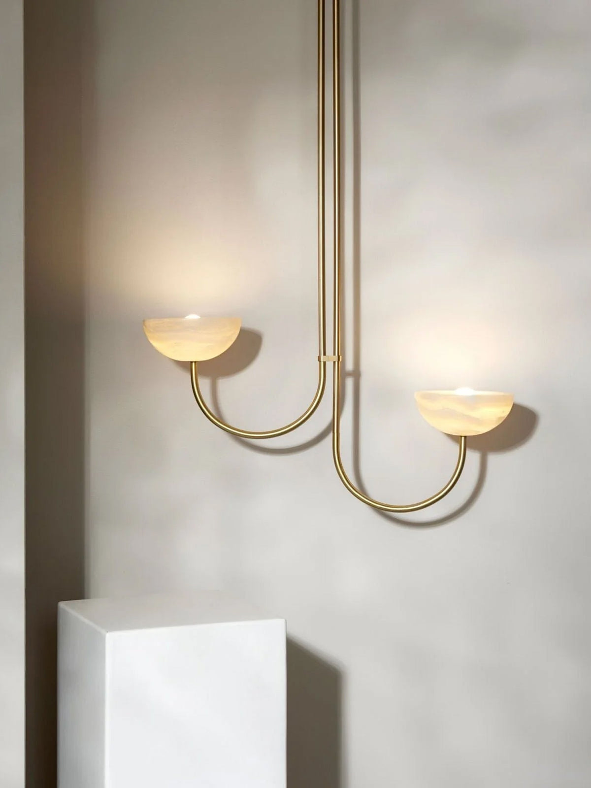 Hartvik Duo Pendant Lamp Alabaster