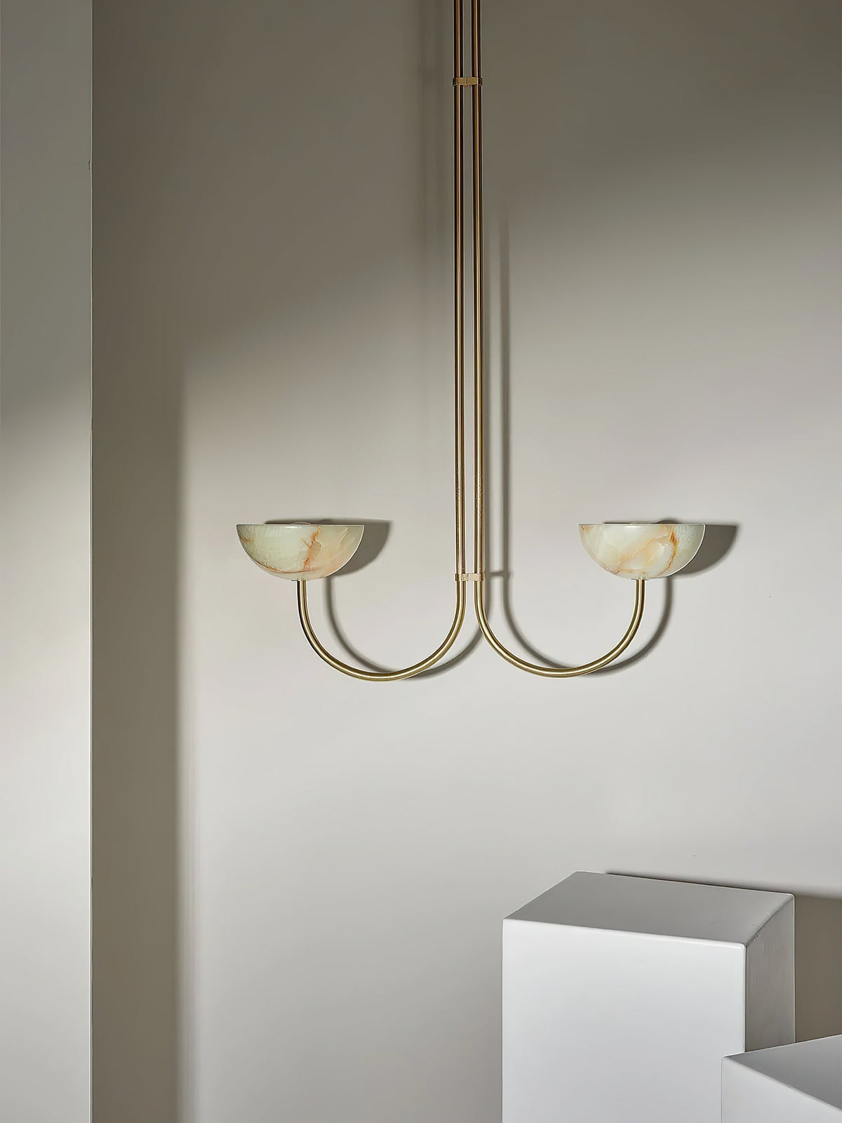 Hartvik Duo Pendant Lamp Alabaster