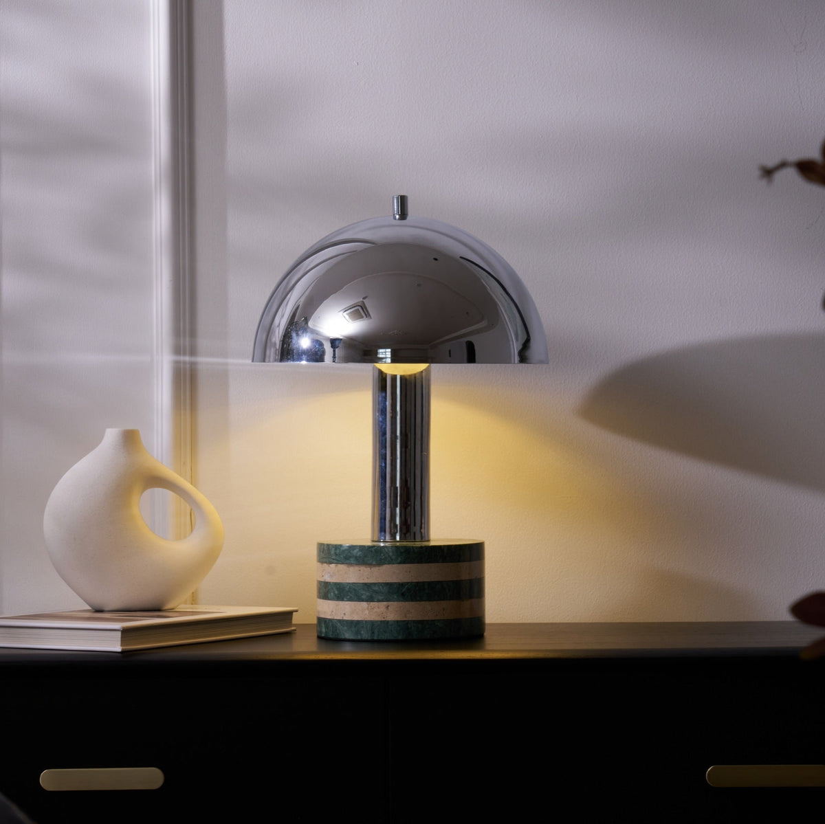 Strata Minimalist Marble Table Lamp