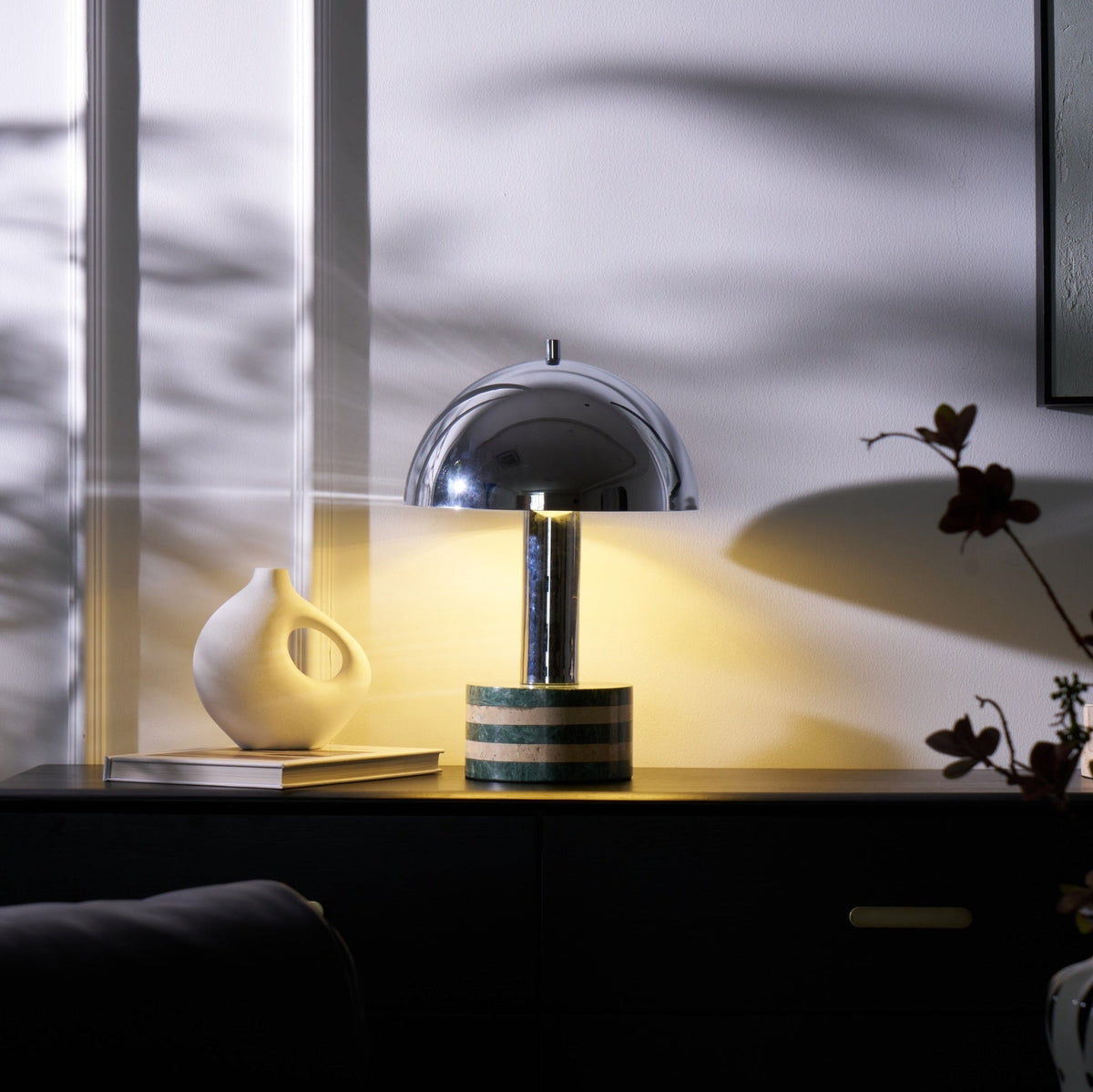 Strata Minimalist Marble Table Lamp