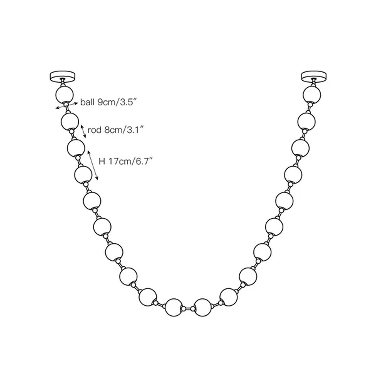 Esiena Strand Necklace Chandelier