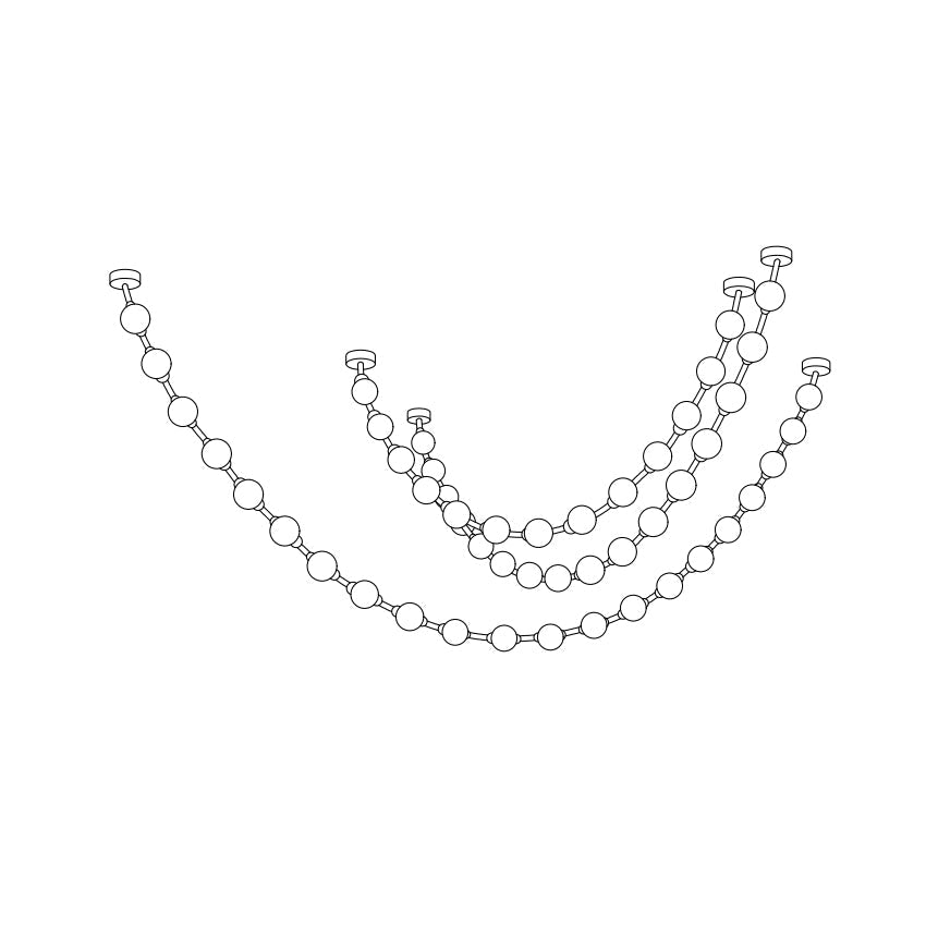 Esiena Strand Necklace Chandelier