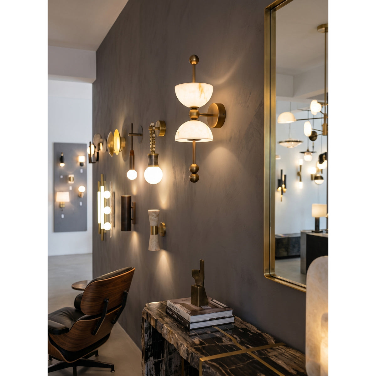 Nazo Alabaster Indoor Wall Light