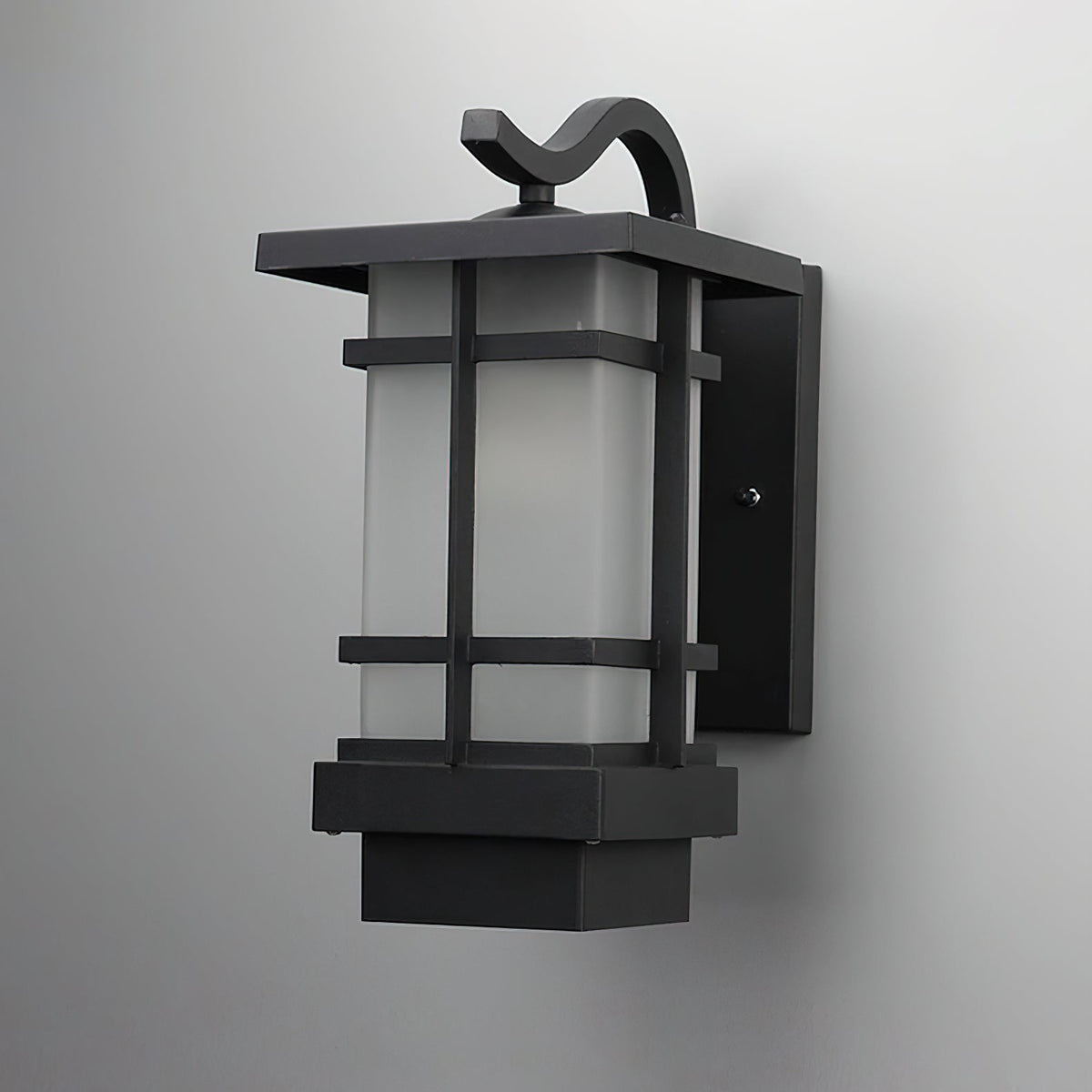 Madison Unique Glass Lantern Outdoor Wall Lamp