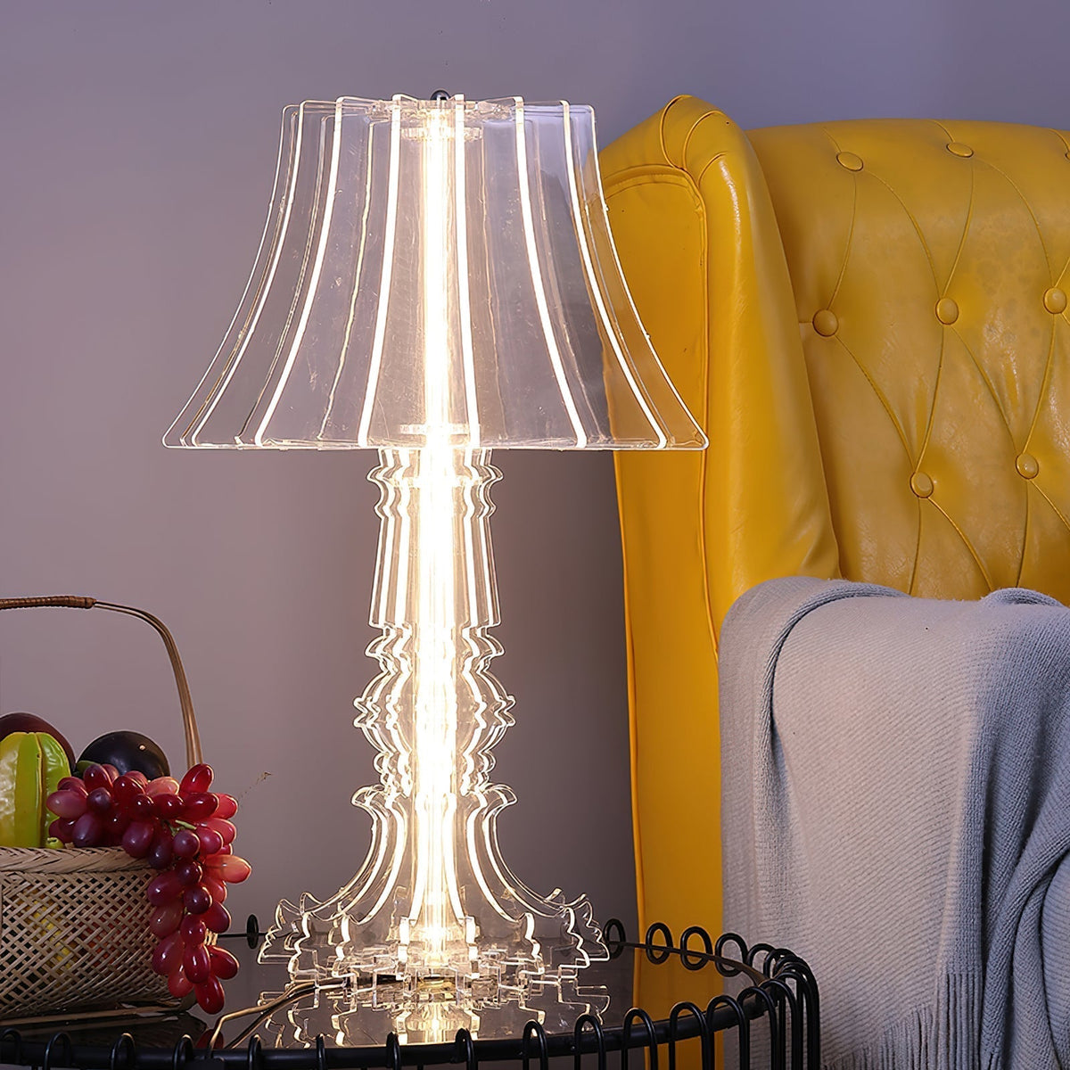Elmariel Sculptural Acrylic Table Lamp