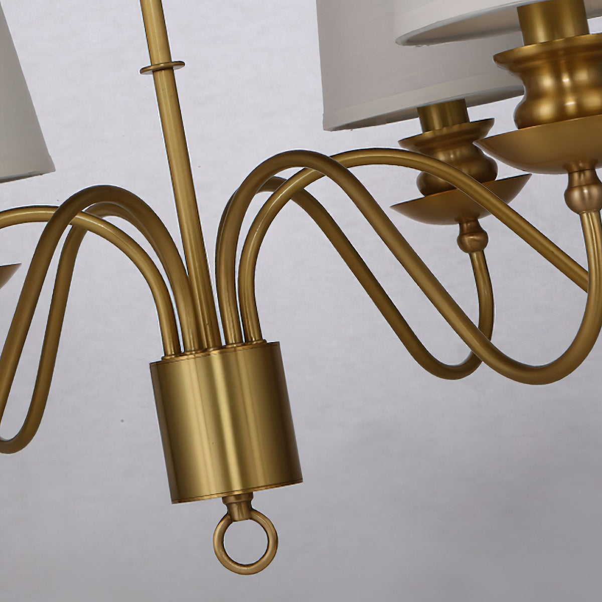 Imiryra Postmodern Luxury Brass Fabric Chandelier
