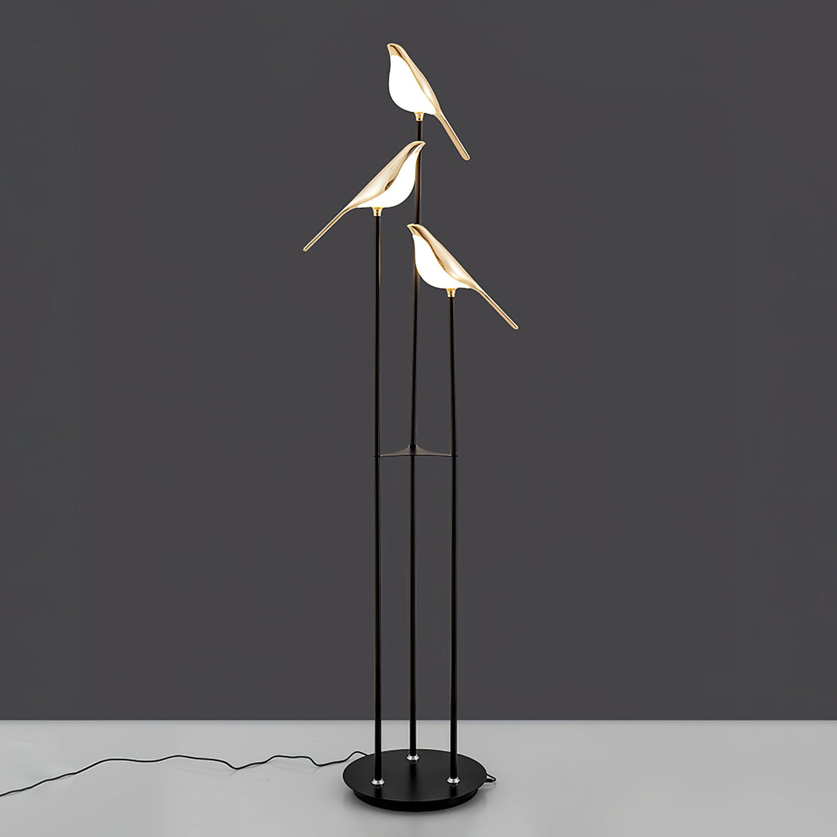 Vont Art Deco Brass Floor Lamp