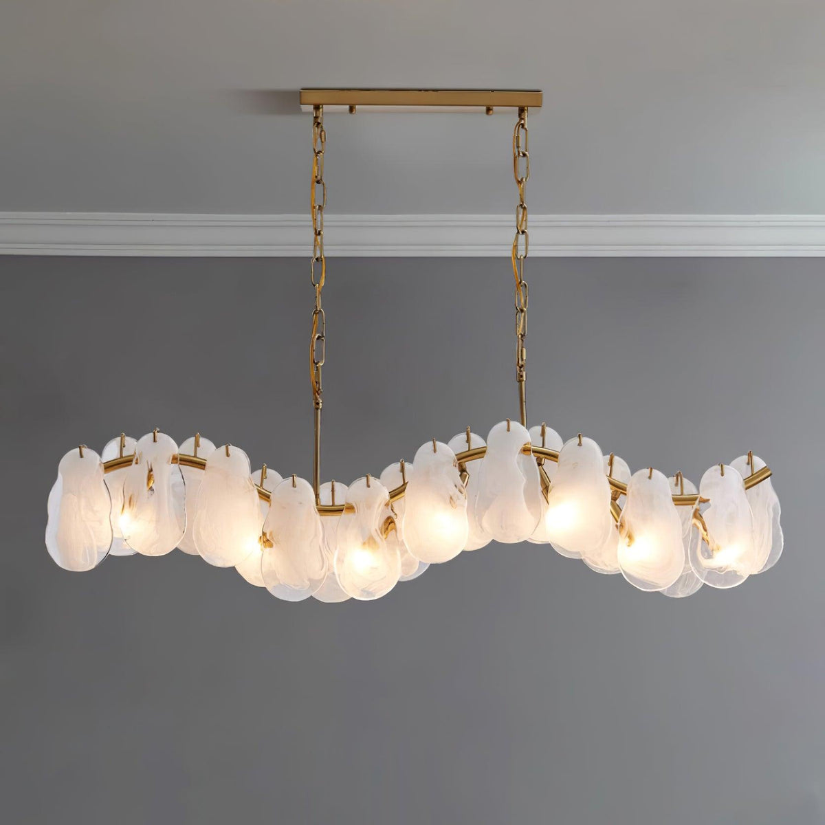 Veliselle Chandelier Cloud Glass Panels