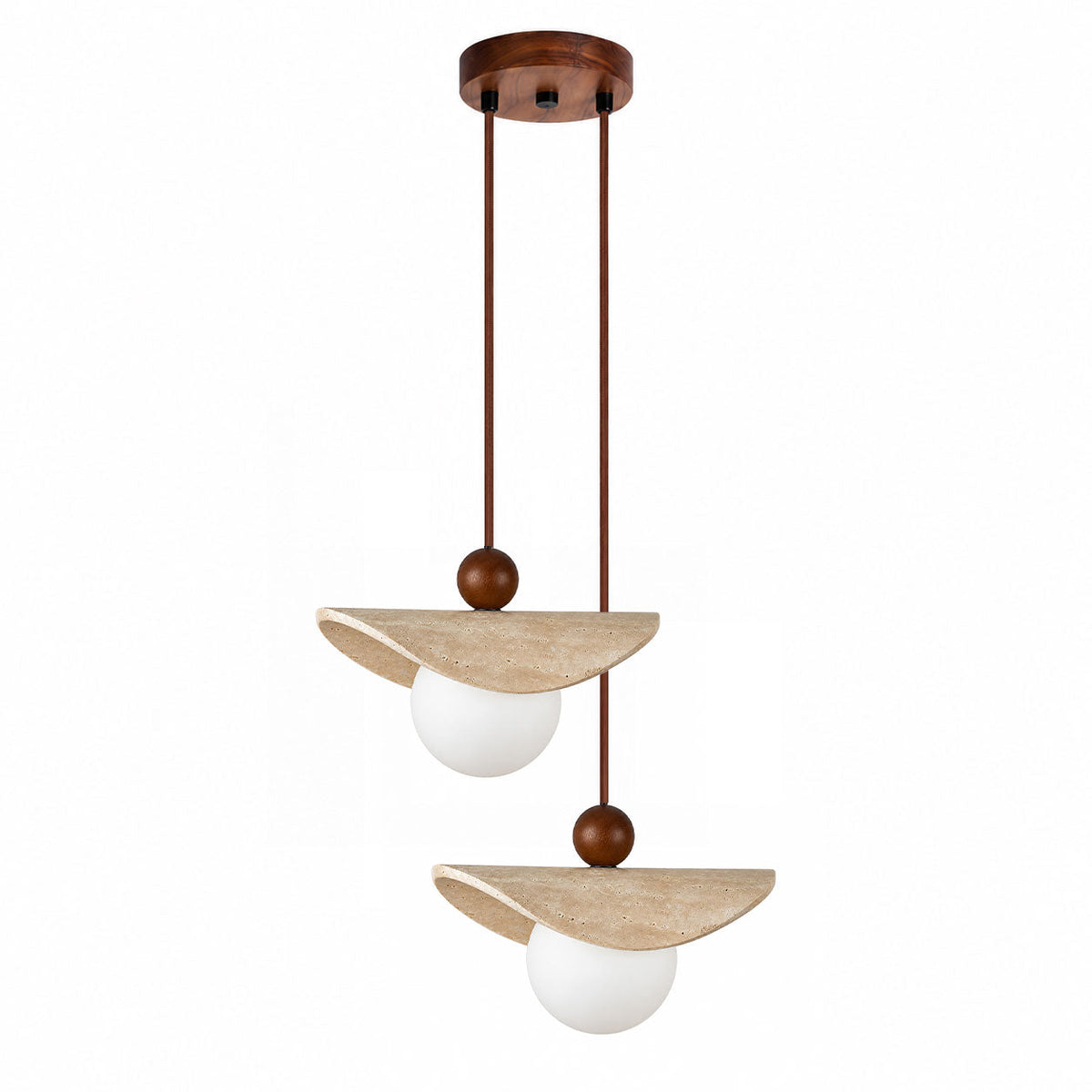 Jorwick Travertine Bead Pendant Lamp