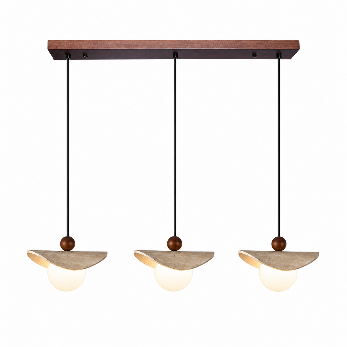 Jorwick Travertine Bead Pendant Lamp