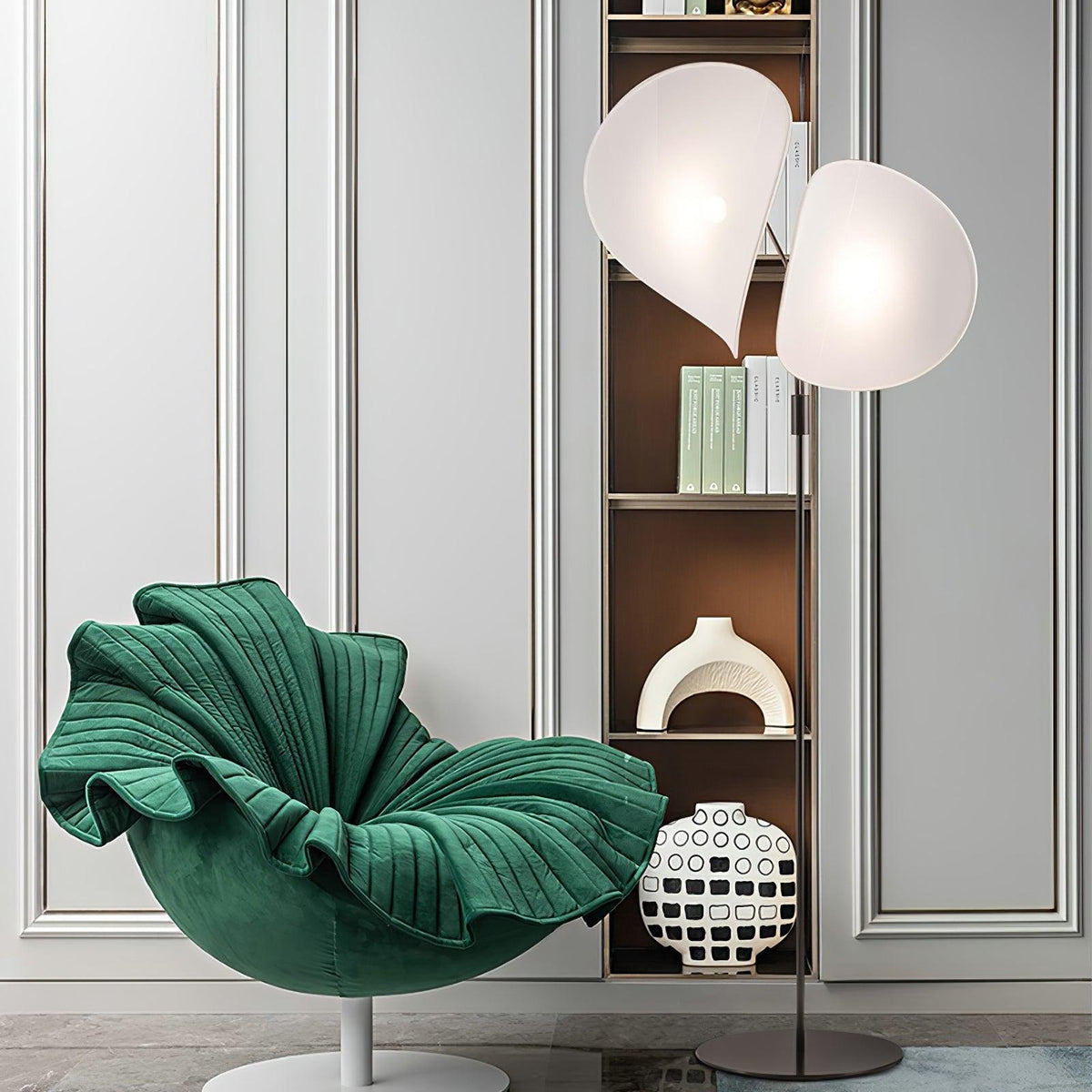 Linivora Modern Fabric Floor Lamp