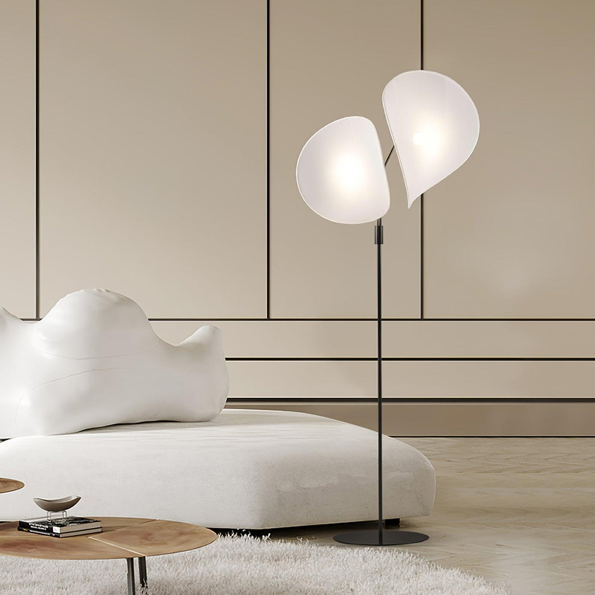 Linivora Modern Fabric Floor Lamp