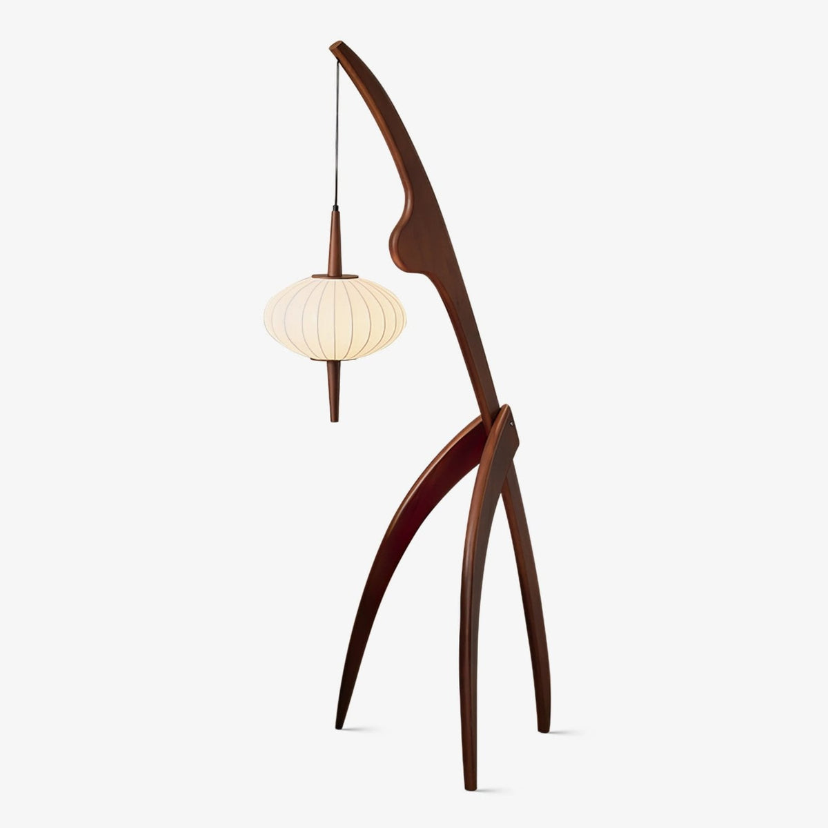 Ulen Mid Century Wooden Floor Lamp