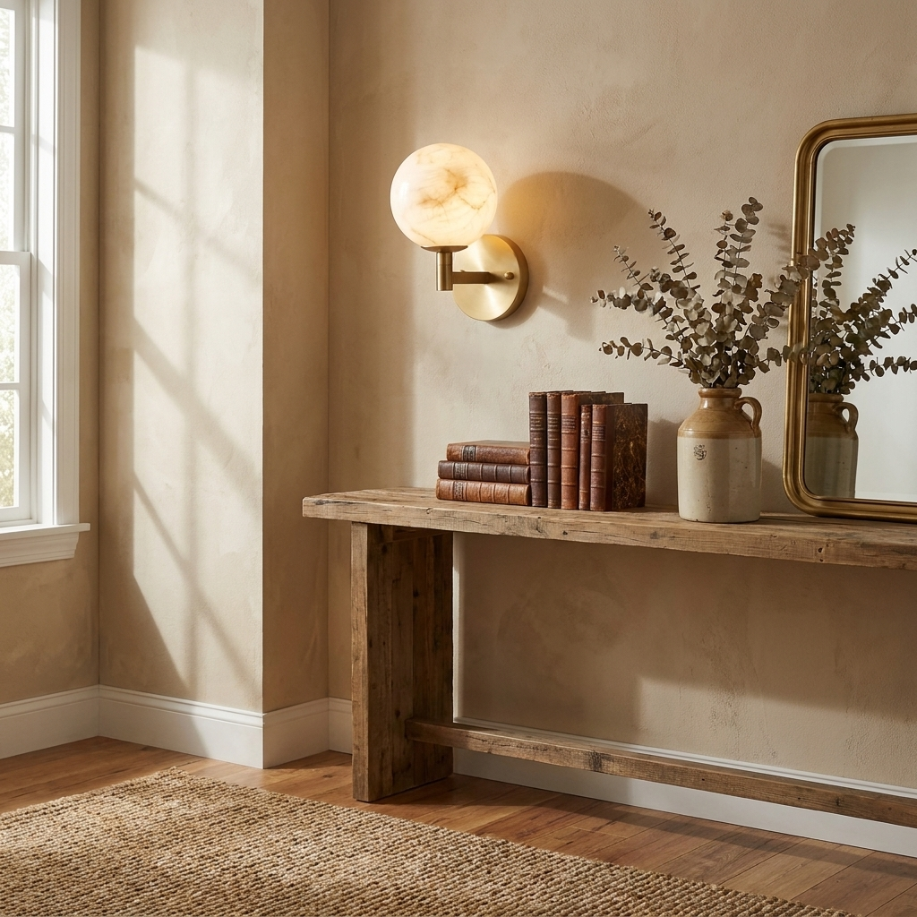Ravelmere Alabaster Wall Sconce