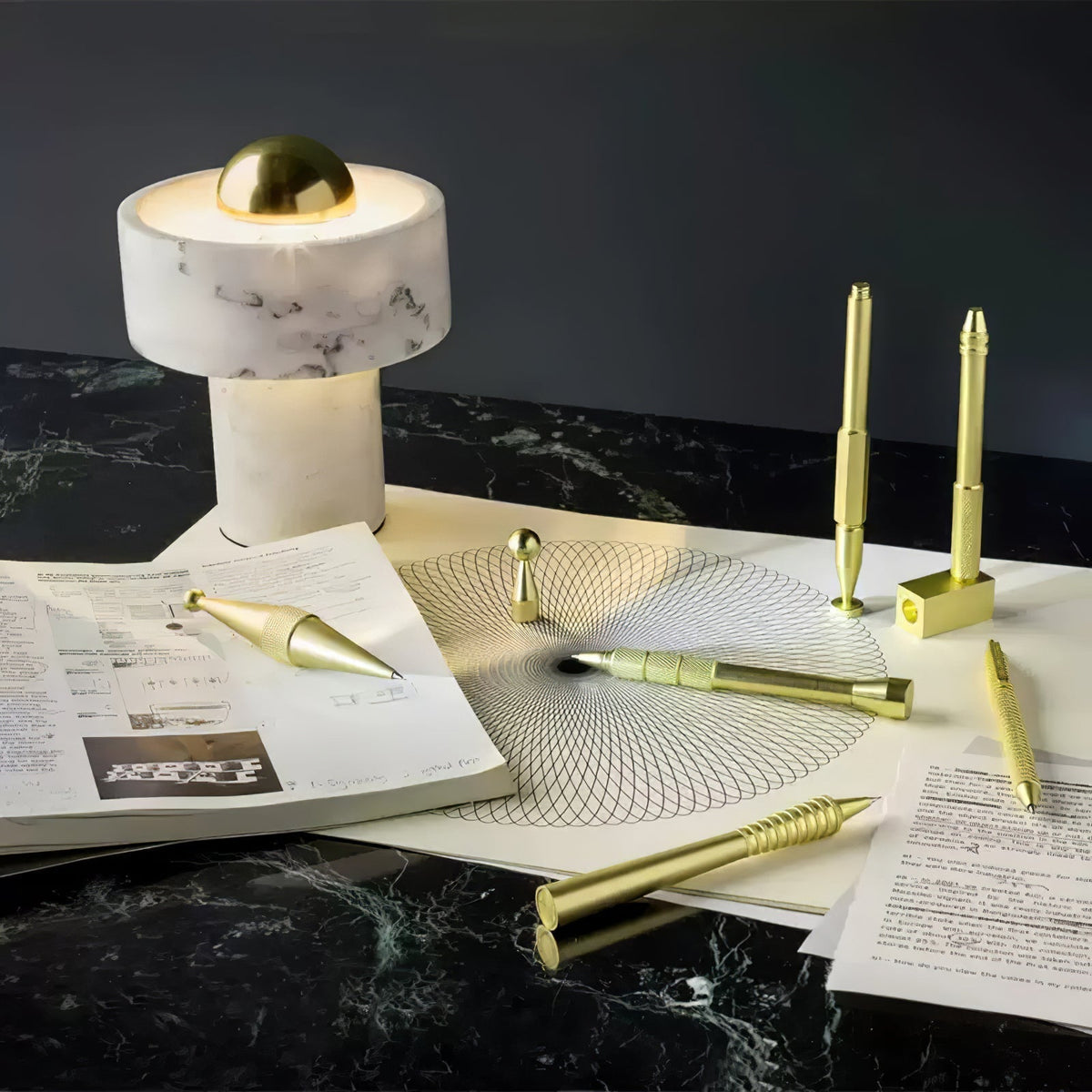 Petoaine Marble Aura Table Lamp