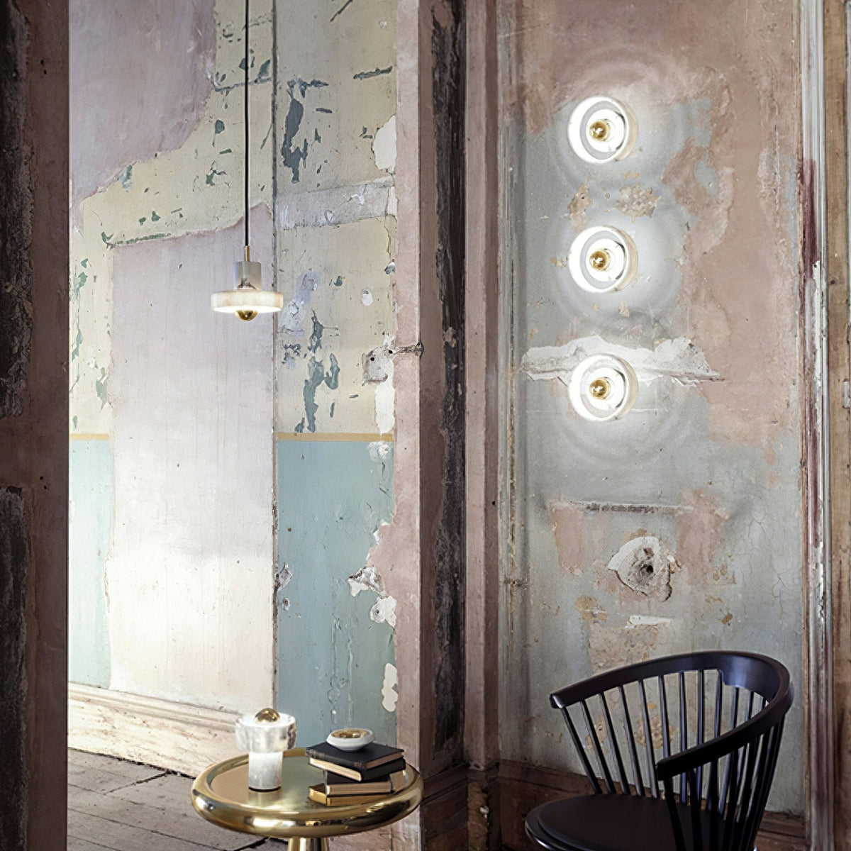 Aurvelora Premium Nordic Art Aura Marble Wall Lamp