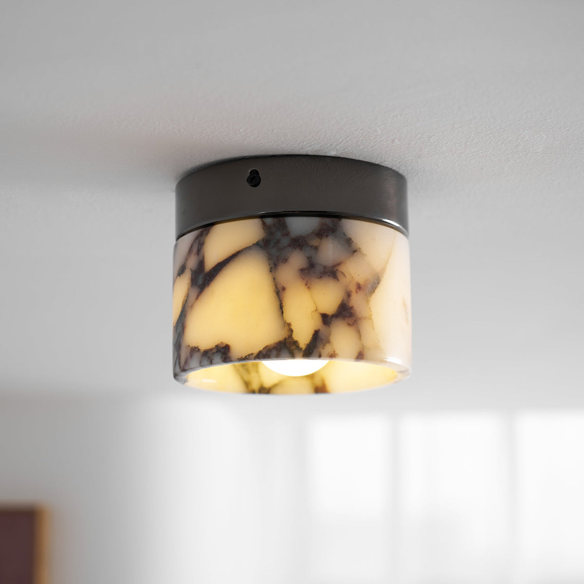 Selielle Round Marble Ceiling Lamp