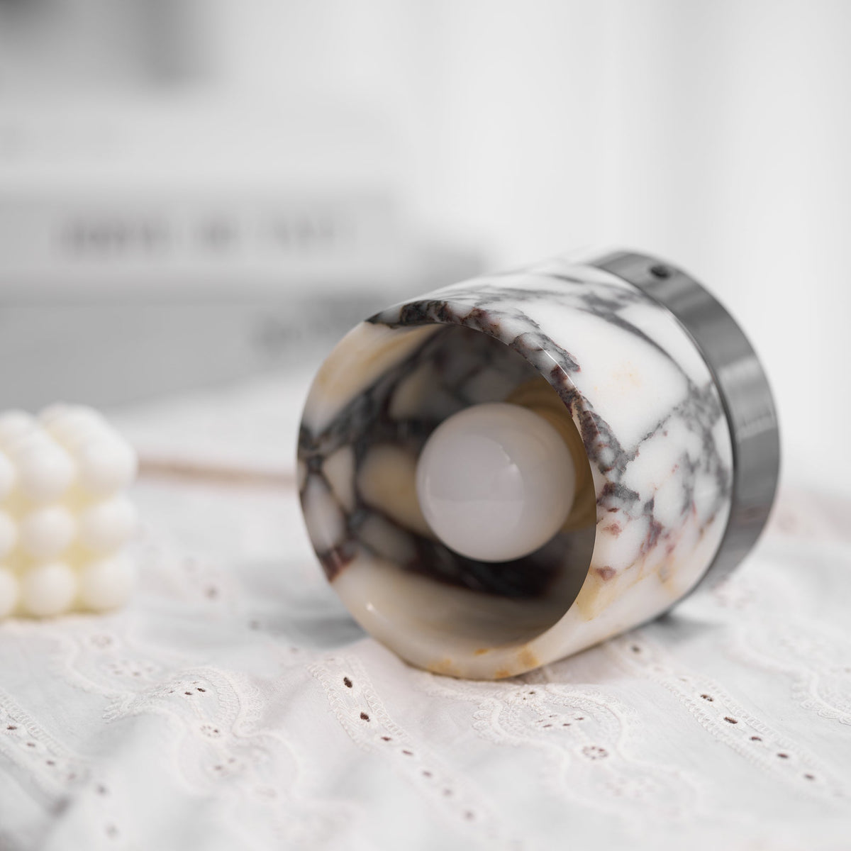 Selielle Round Marble Ceiling Lamp