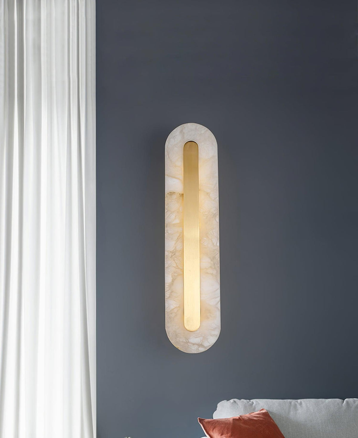 Selvia Minimalist Alabaster Wall Light