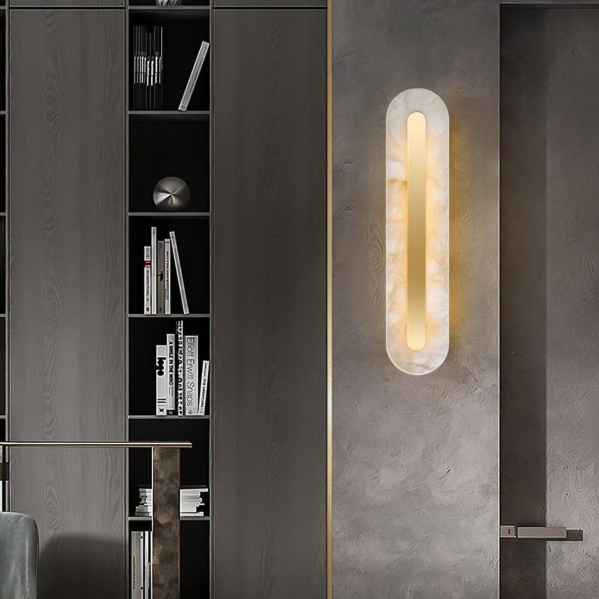 Ronan Alabaster Rounded Wall Lamp