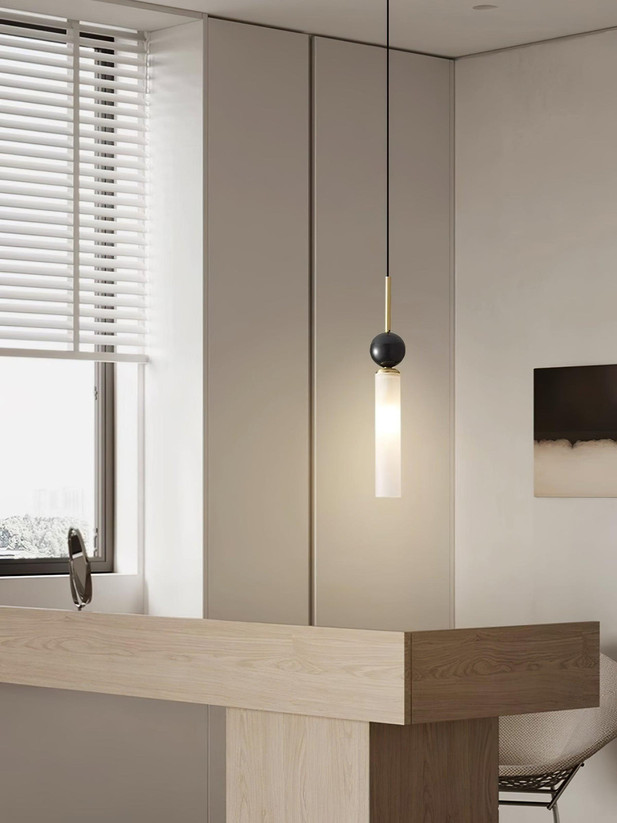 Petueria Minimalist Marble Pendant Light